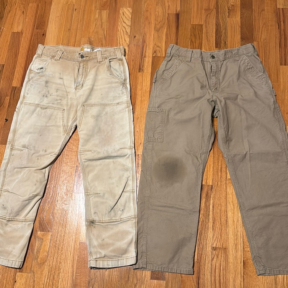 2 pair Carhartt pants
